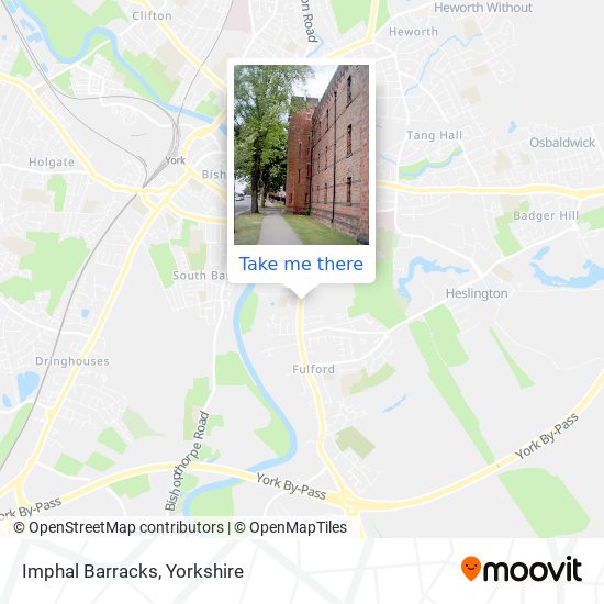 Imphal Barracks map