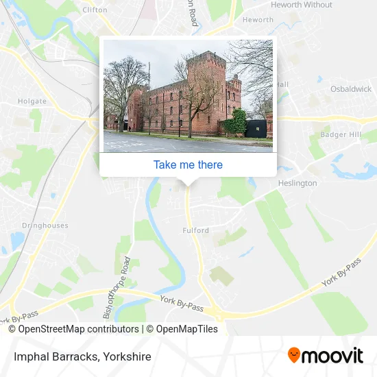 Imphal Barracks map
