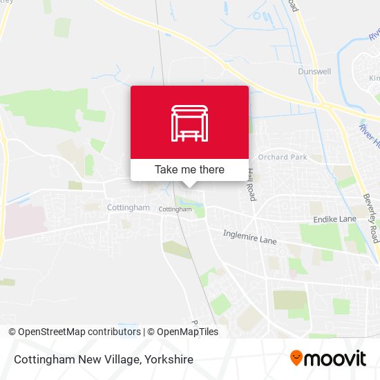 Cottingham New Village map
