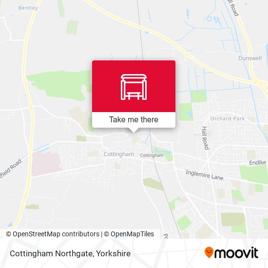 Cottingham Northgate map