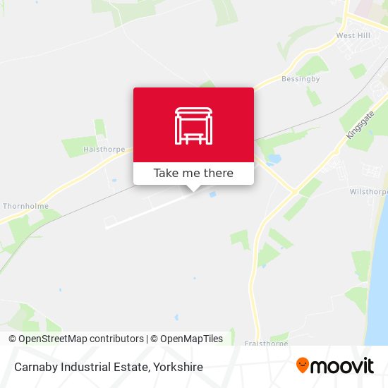 Carnaby Industrial Estate map