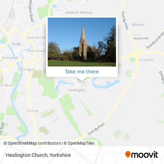 Heslington Church map