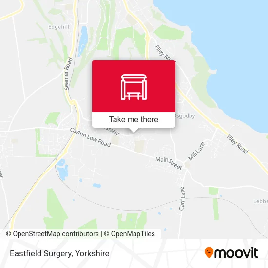 Eastfield Surgery map