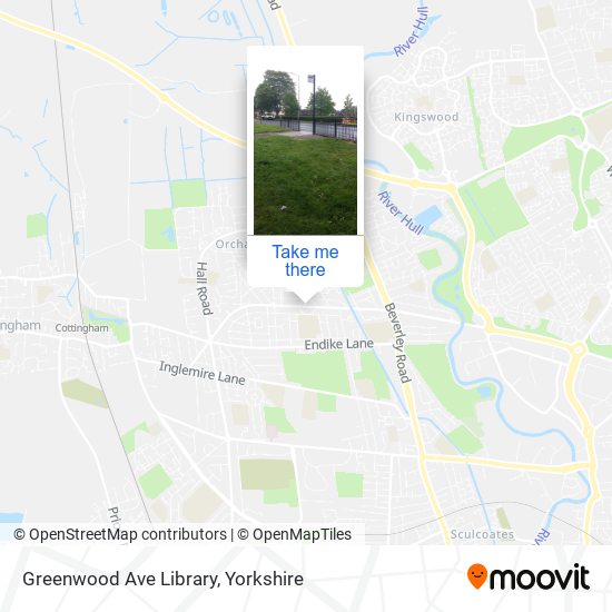 Greenwood Ave Library map