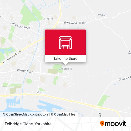 Felbridge Close map
