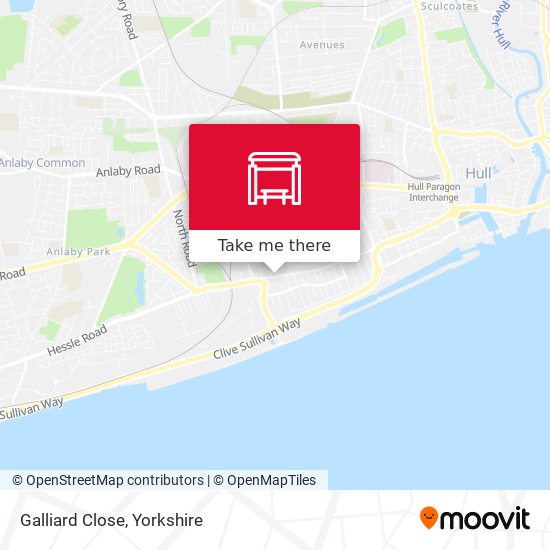 Galliard Close map
