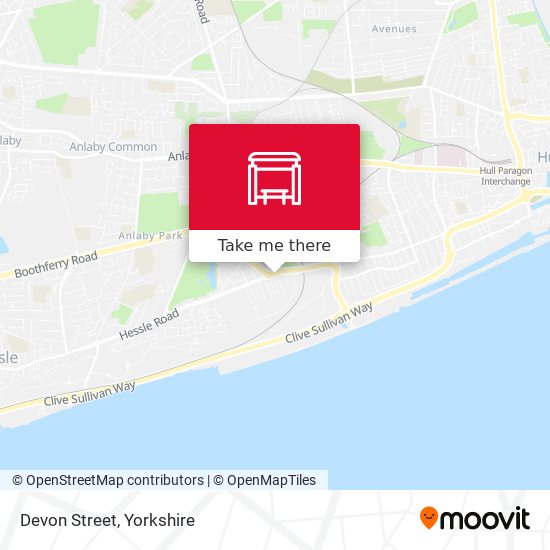 Devon Street map