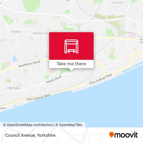 Council Avenue map