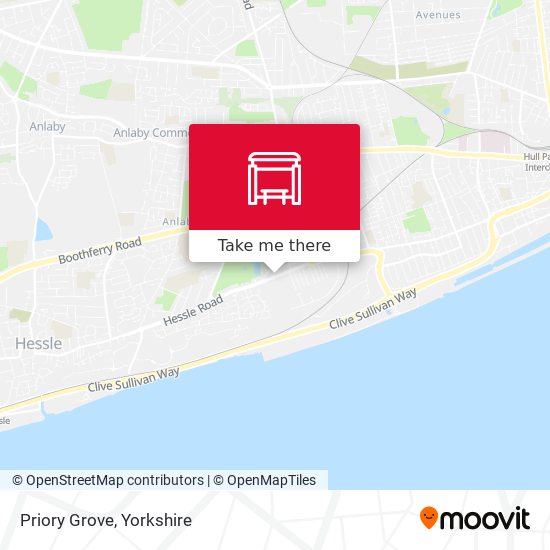 Priory Grove map