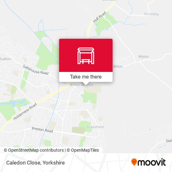 Caledon Close map
