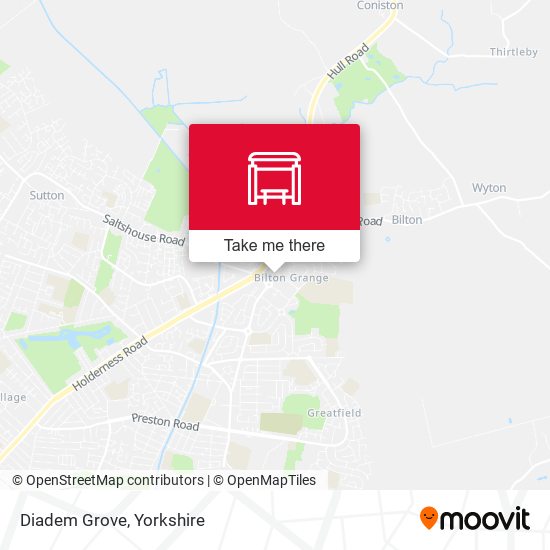 Diadem Grove map