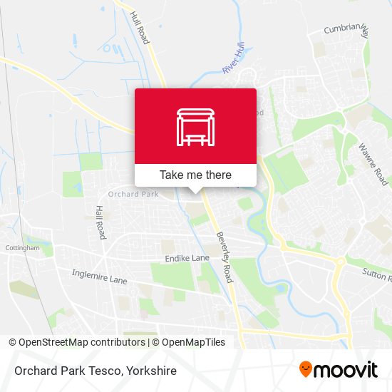 Orchard Park Tesco map