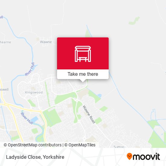 Ladyside Close map