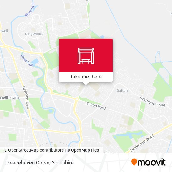 Peacehaven Close map