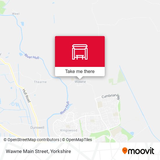 Wawne Main Street map