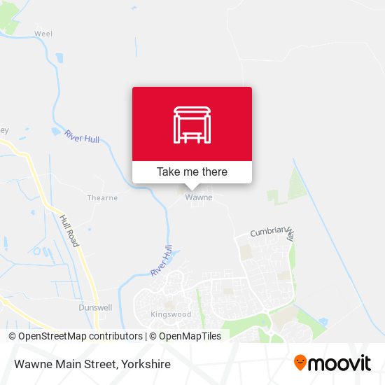 Wawne Main Street map