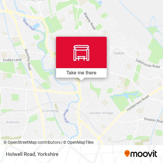 Holwell Road map