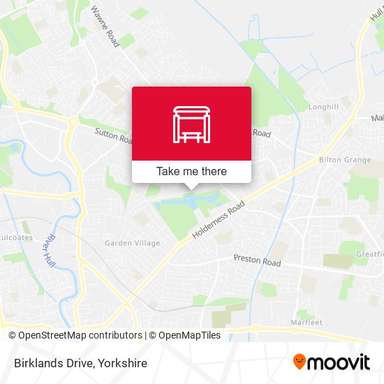 Birklands Drive map