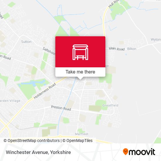 Winchester Avenue map