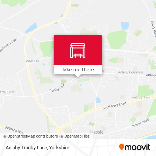 Anlaby Tranby Lane map