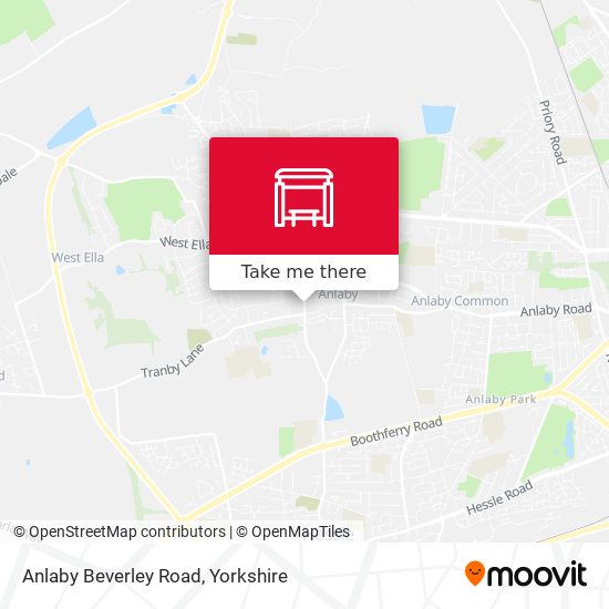 Anlaby Beverley Road map