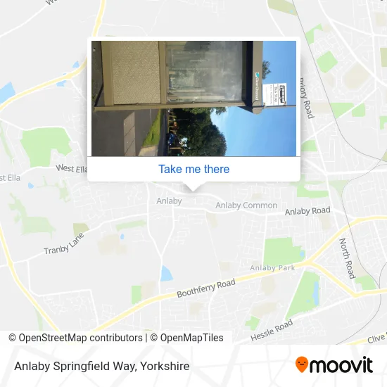 Anlaby Springfield Way map