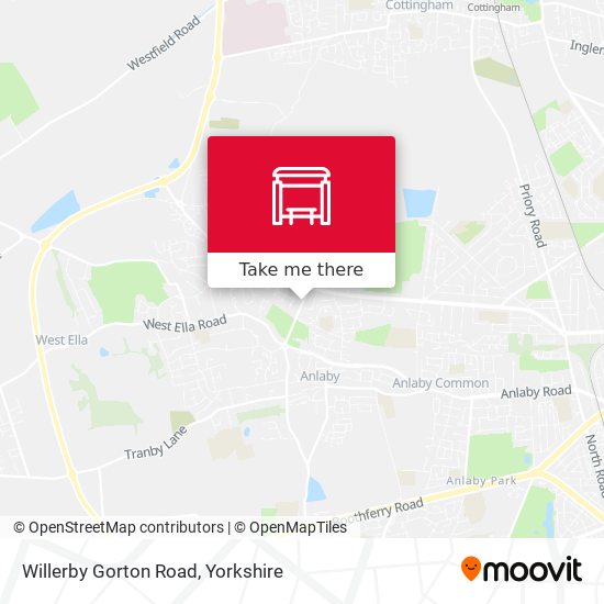 Willerby Gorton Road map