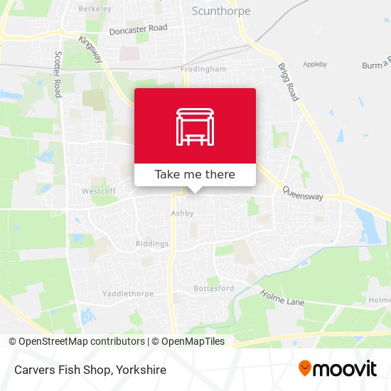 Carvers Fish Shop map