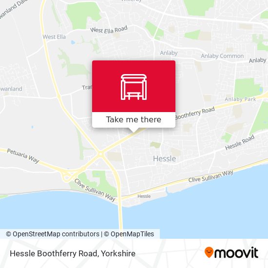Hessle Boothferry Road map