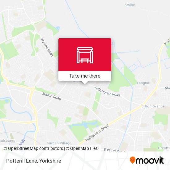 Potterill Lane map