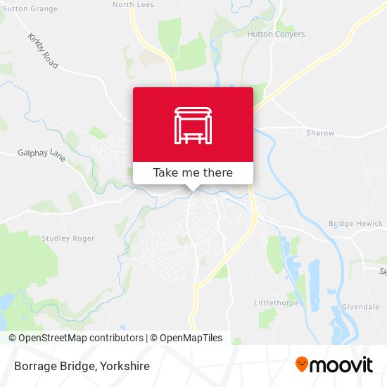 Borrage Bridge map