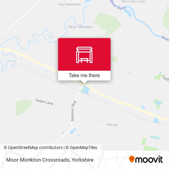 Moor Monkton Crossroads map