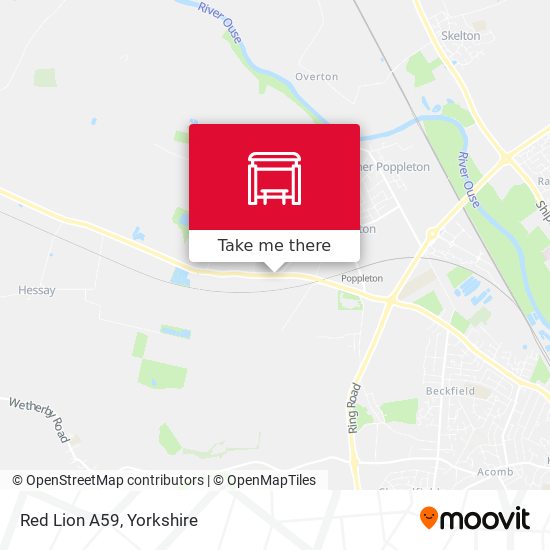 Red Lion A59 map