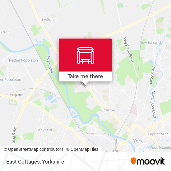 East Cottages map