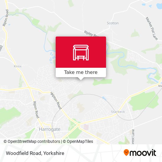 Woodfield Road map