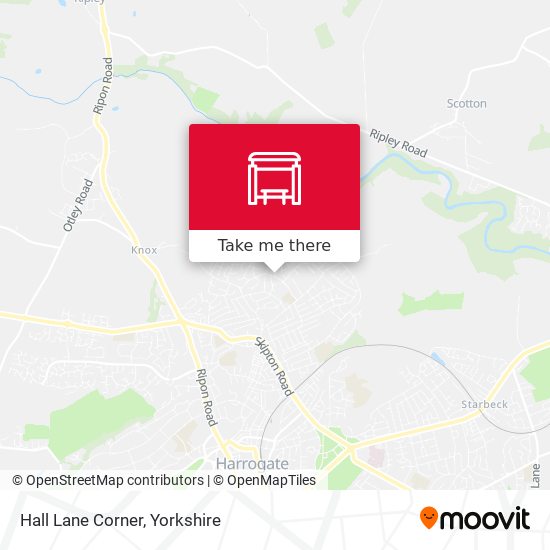 Hall Lane Corner map