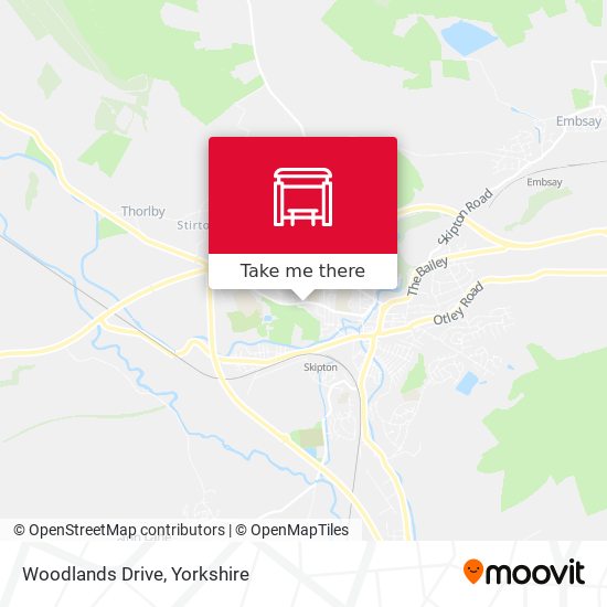 Woodlands Drive map