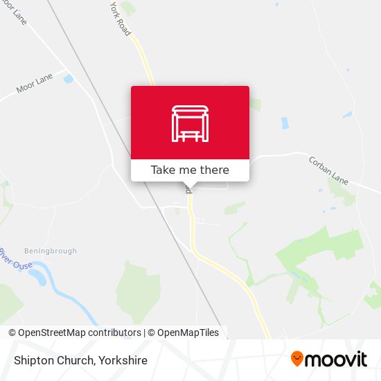 Shipton Church map