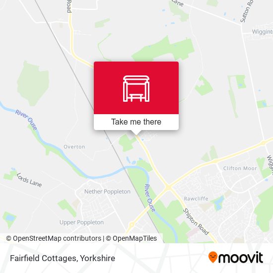 Fairfield Cottages map