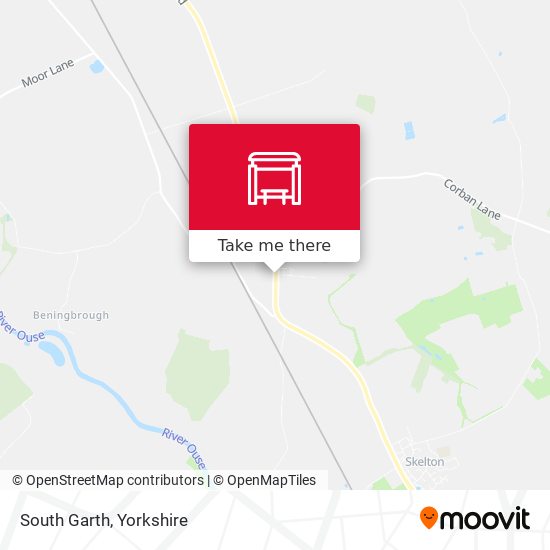 South Garth map
