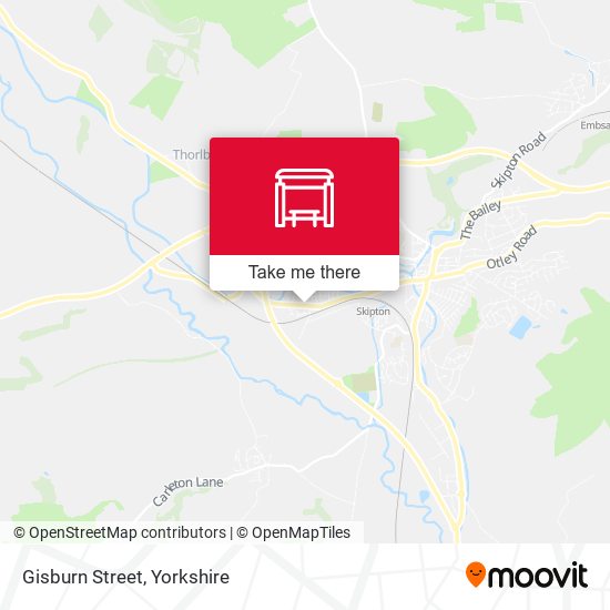 Gisburn Street map