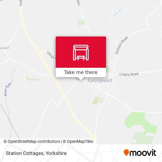 Station Cottages map