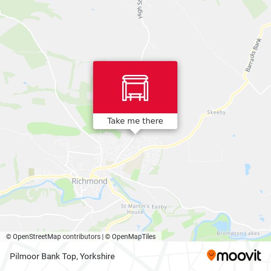 Pilmoor Bank Top map