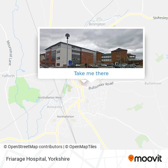 Friarage Hospital map