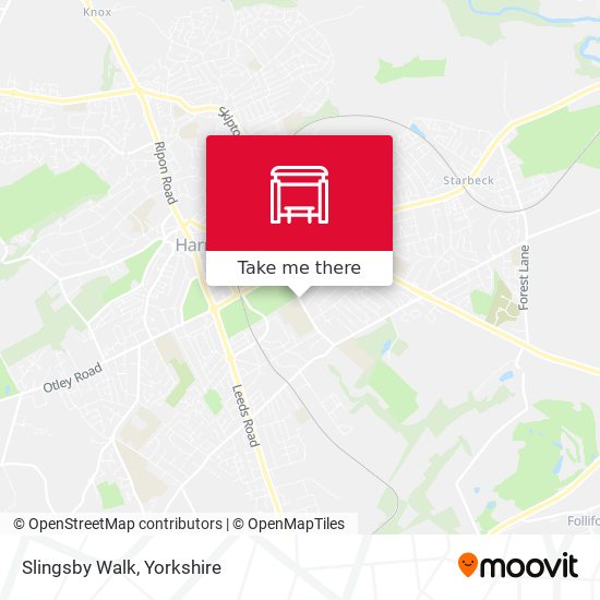 Slingsby Walk map
