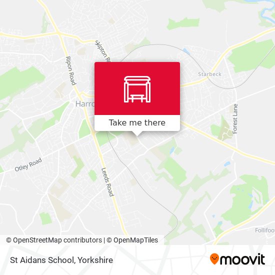 St Aidans School map