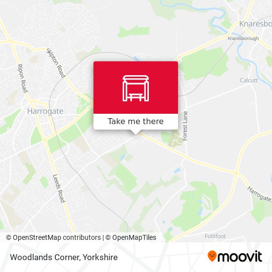 Woodlands Corner map