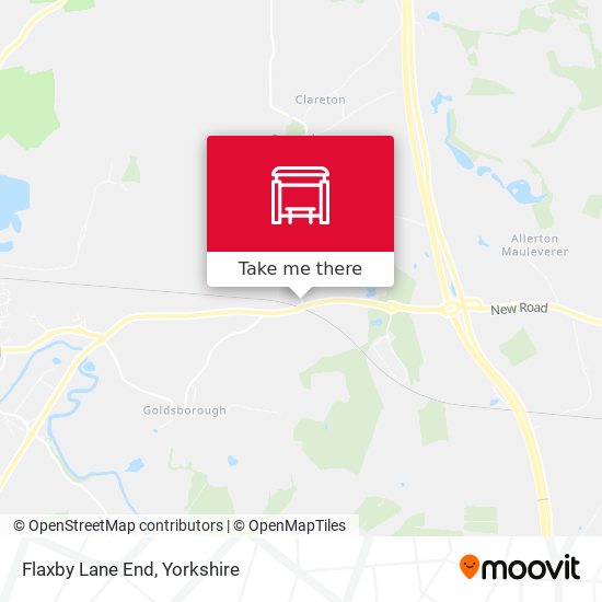 Flaxby Lane End map