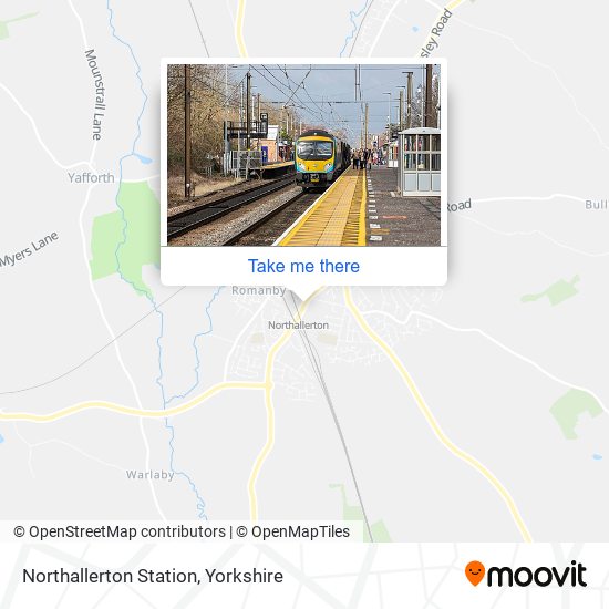 Northallerton Station map