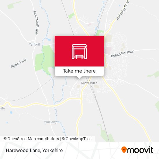 Harewood Lane map